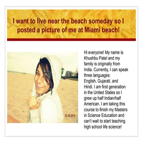 Introduction to myself