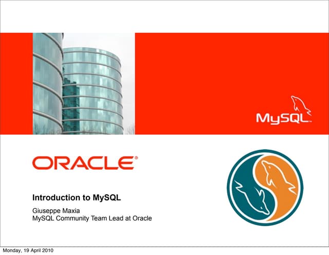 Introduction to MySQL | PPT