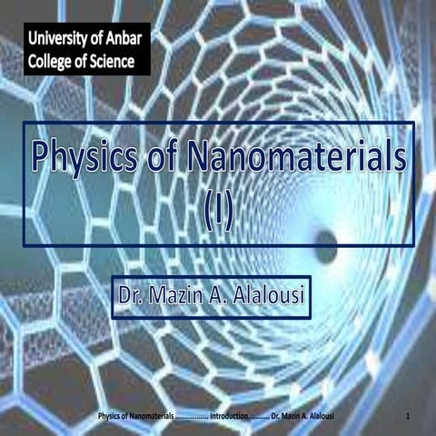 Introduction to nanoscience and nanomaterials in nature