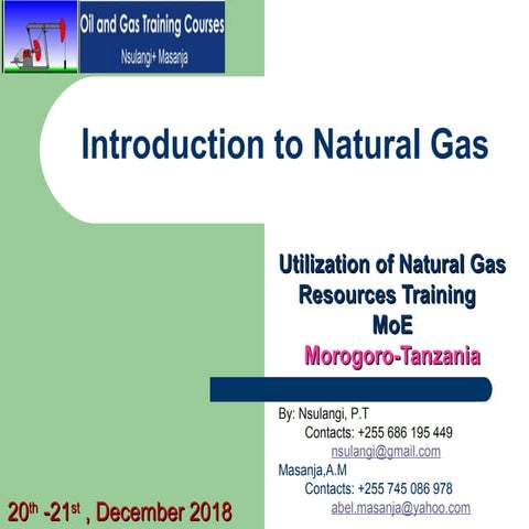 Introduction to Natural Gas -NG