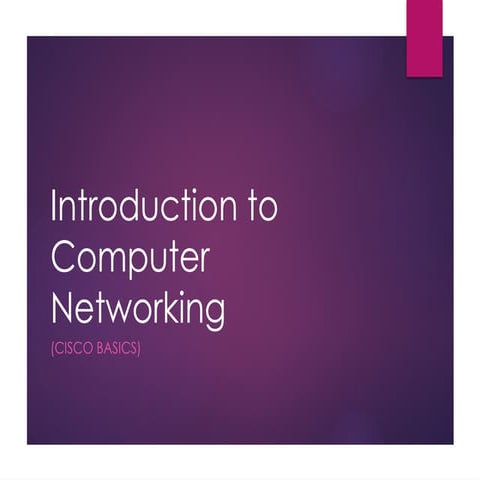 introduction to networks study slides for mid college and senior level ...