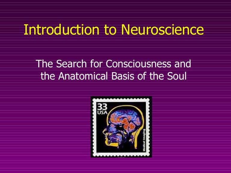 Introduction To Neuroscience Introduction To Neuroscience