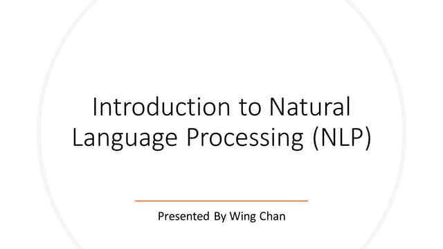 Introduction to Natural Language Processing (NLP)