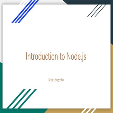 Introduction to Node.js
