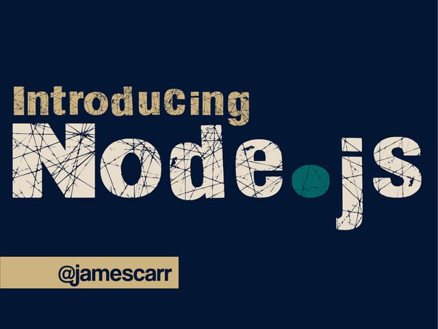 Introduction to nodejs