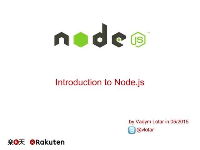 Introduction to Node.js