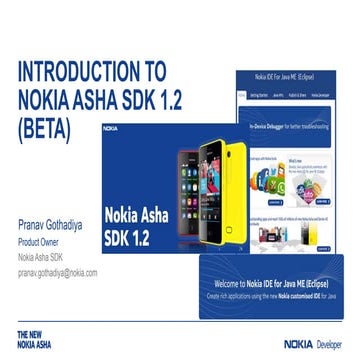 Introduction to Nokia Asha SDK 1.2 (beta)