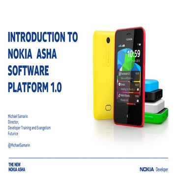 Introduction to Nokia Asha software platform 1.0