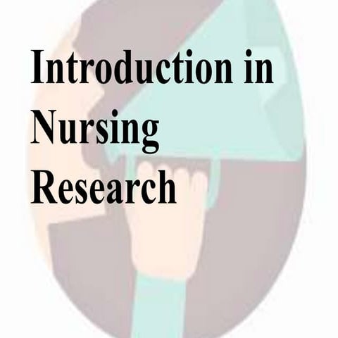 Introduction to Nursing Research