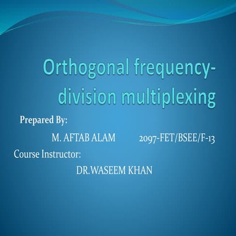 Introduction to ofdm