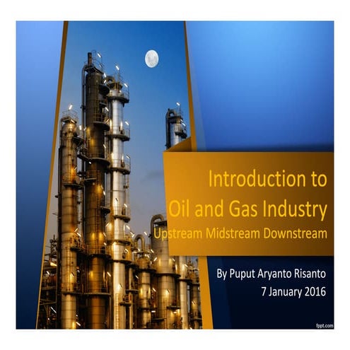 Introduction to Oil and Gas Industry - Upstream Midstream Downstream