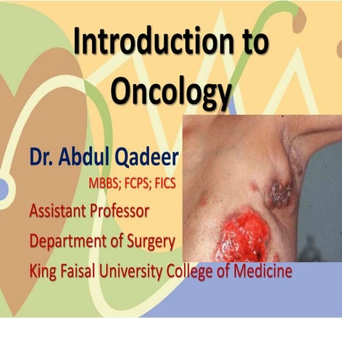 Introduction to oncology