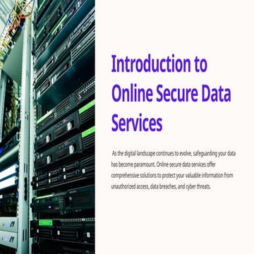 Introduction to Online Secure Data Services.pptx