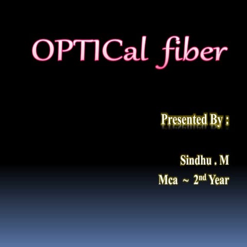 Introduction to optical fiber