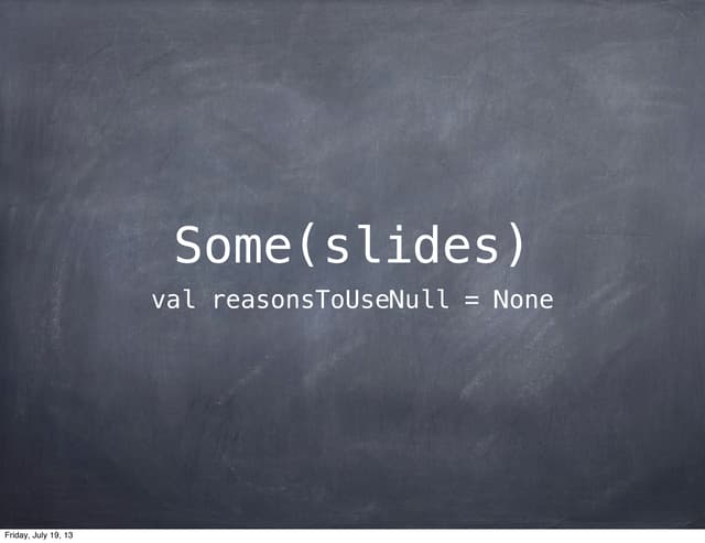 Introduction to Option monad in Scala