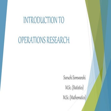Introduction to Operations Research – A Quantitative Perspective to Decision-...
