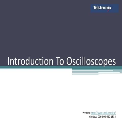 Introduction to Oscilloscopes