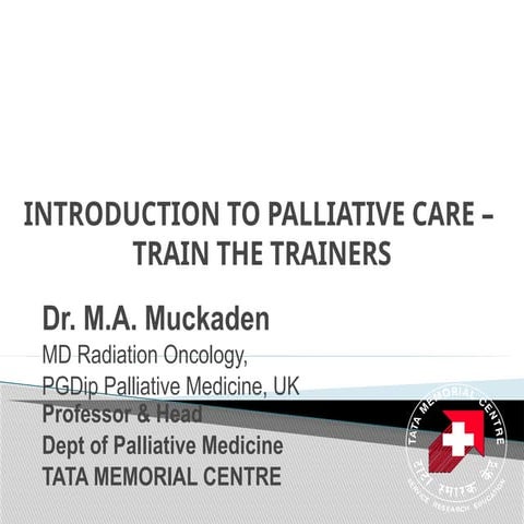 Introduction to palliative care | PPTX