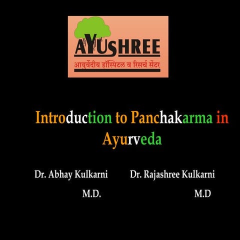 Introduction to panchakarma in ayurveda
