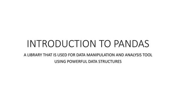 NumPy | PPTX
