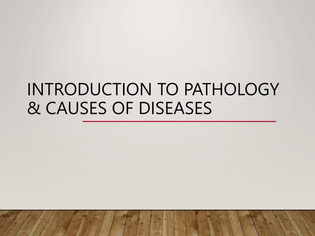 Introduction To Pathology Causes Of Diseases Ppt Introduction To Pathology Causes Of Diseases Ppt