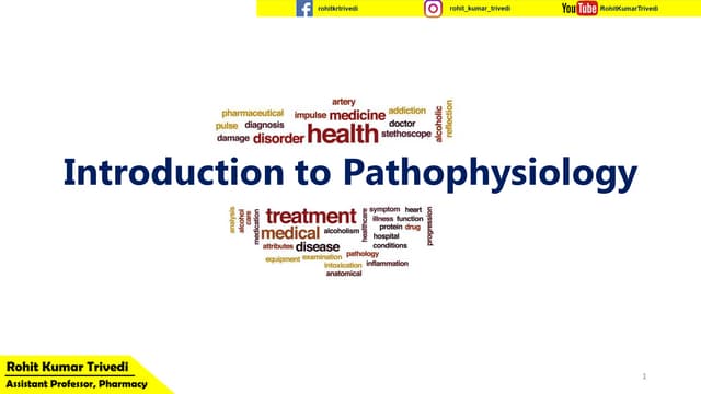 BPharm 2 Semester Pathophysiology unit 1 | PDF