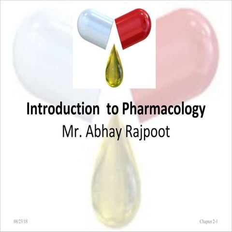 Introduction to pharmacology | PPTX