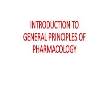 Introduction to Pharmacology and it's all branches | PPTX
