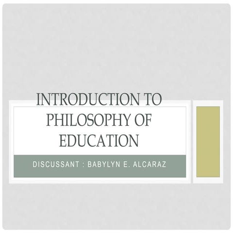 Introduction to philosophy of education(NEW).pptx