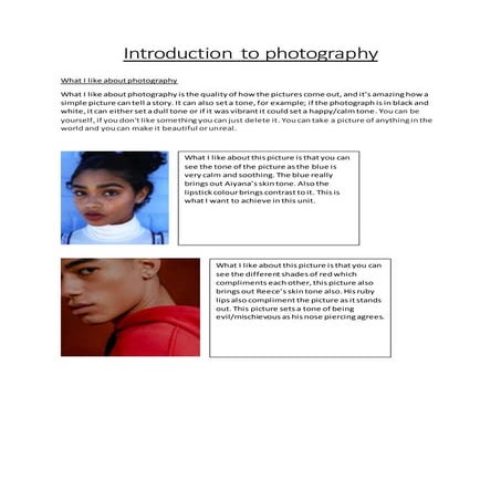 Introduction to photography | PDF