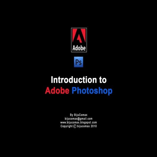 Introduction To Photoshop