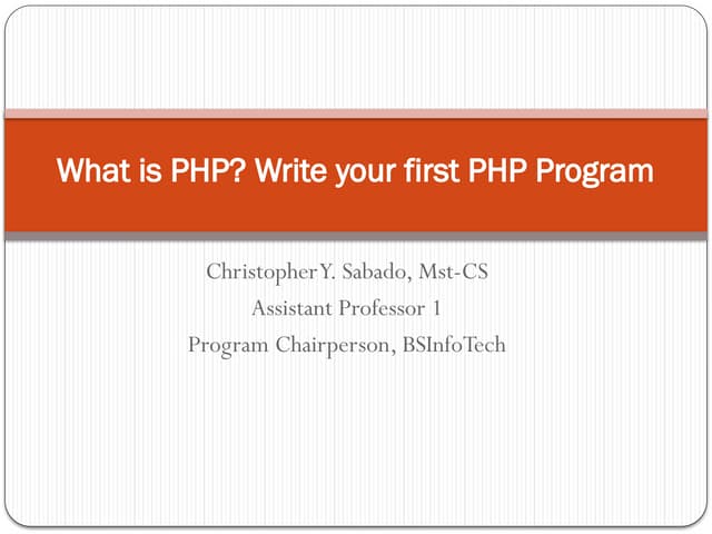 Introduction to PHP and mysql BSIT SSC project