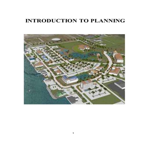 Introduction to planning