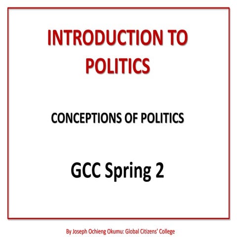 Introduction to politics