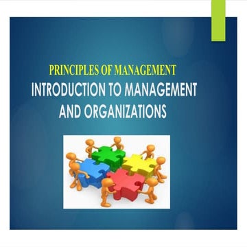 Introduction  to  Management  Principles