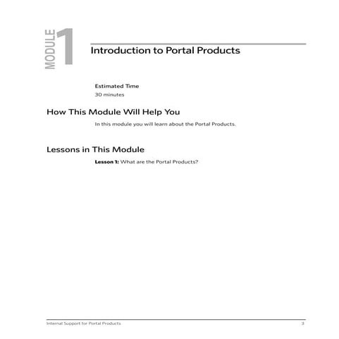 Introduction To Portal Products