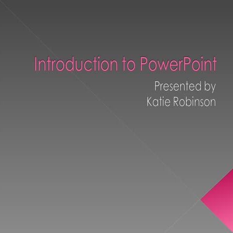 Linebaugh Intro to PowerPoint