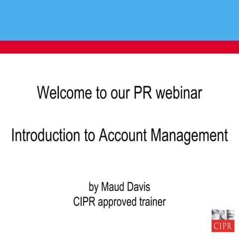 Introduction to PR Account Management