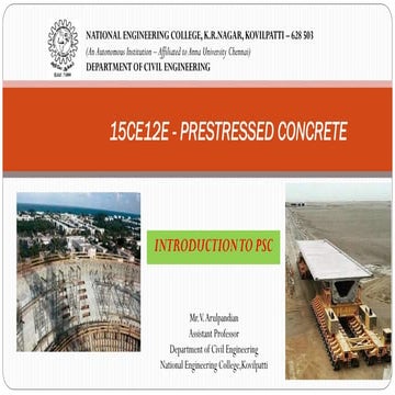 Introduction to prestressed concrete