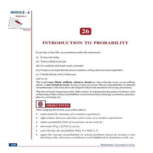 Introduction to probability