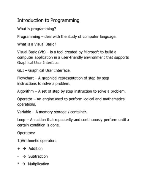 Introduction To Programming Pdf Introduction To Programming Pdf