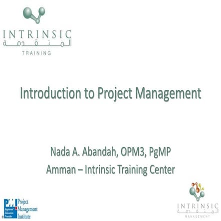 Introduction To Project Management 