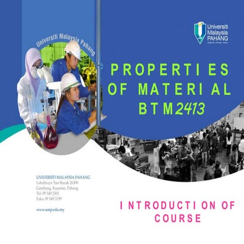 Introduction to properties of material