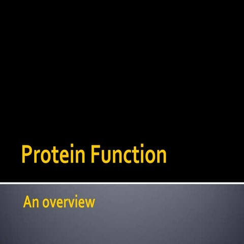 Introduction to proteins