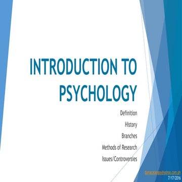 Introduction to Psychology