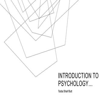 Introduction to psychology