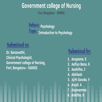 Introduction to Psychology .pptx