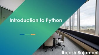 Introduction to python