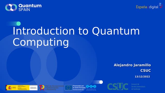 Introduction to Quantum Computing