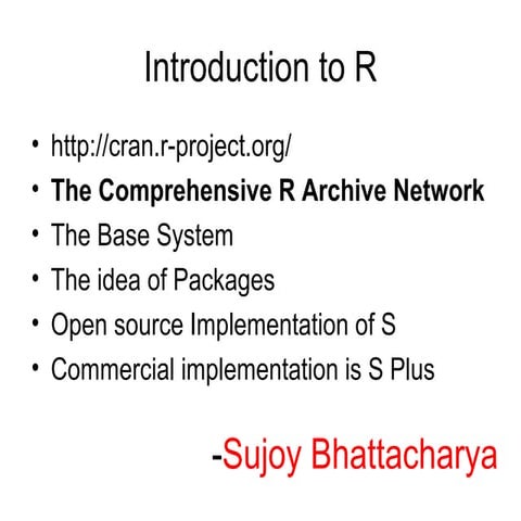 Introduction to R